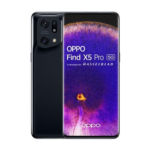 Smartphone Oppo Find X5 Pro 6,7 5G Double SIM Noir glacé