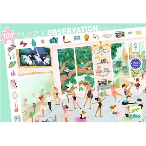Puzzle 100 pièces Djeco 'école de danse