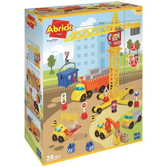 Baustelle Ecoiffier Abrick Baustellenfahrzeuge und Kran - 1