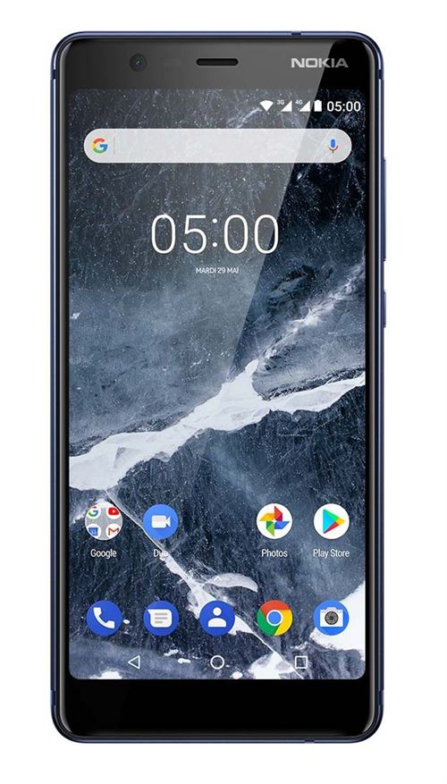 Nokia 5.1 - Android One - 4G smartphone - double SIM - RAM 2 Go / Mémoire interne 16 Go - microSD slot - Écran LCD - 5.5\