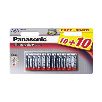 PANASONIC - Piles LR03 AA Pro Power 8+8 gratuites - Lot de 16