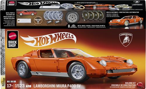 Mattel Hot Wheels Coffret de Construction Lamborghini Miura P400 SV de 1971 - vue 1
