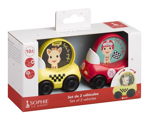 Set de 2 véhicules Sophie La Girafe