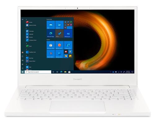 PC Portable Acer ConceptD 3 CN314-73G 14"""" Intel Core i7 16 Go RAM 1 To SSD Blanc - PC Portable. 