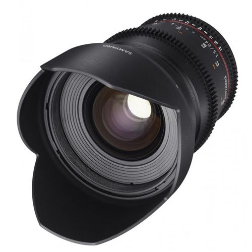 Samyang VDSLR 24mm T1.5 MK2 – Videoobjektiv – Weitwinkelobjektiv – für Canon EF Spiegelreflexkamera