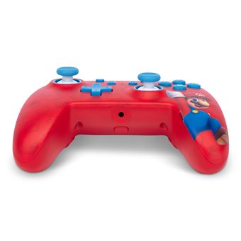 Manette filaire pour Nintendo Switch PowerA Woo-Hoo! Mario Rouge