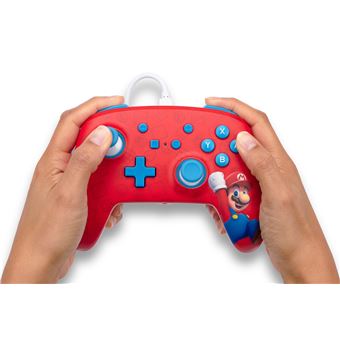 Manette filaire pour Nintendo Switch PowerA Woo-Hoo! Mario Rouge