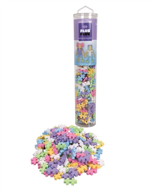 PLUS PLUS - Tube Mega Pastel 240 pi&egrave;ces - PP4187