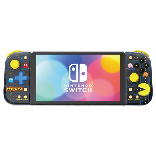 Manette Hori Split Pad Compact Edition Pac-Man pour Nintendo Switch et Nintendo Switch™ Modèle OLED Noir et Jaune