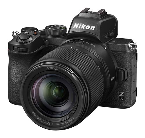 Appareil photo hybride Nikon Z50 noir + Z DX 18-140mm f/3.5-6.3 VR