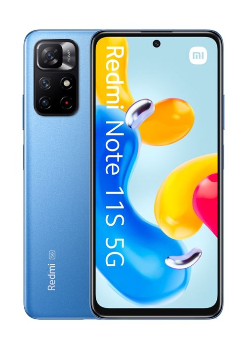 Smartphone Xiaomi Redmi Note 11S 6,6" 5G Double SIM 128 Go Azur céleste
