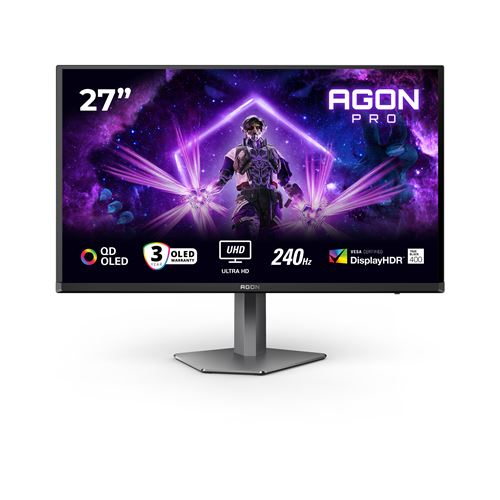 Ecran gaming 27'''' 4K UHD QD OLED 240Hz 0 03ms HDR 400 True Ajustable en hauteur Pivot Haut parleurs Hub USB USB C G Sync Compatible FreeSync Premium - vue 5