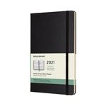 Agenda 2021 semainier Moleskine Verticale Rigide grand format Noir