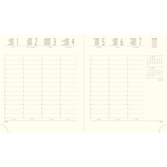 Agenda semainier Exacompta Gwenaelle G.Trolez 15 x 17 cm 2022 Modèle Aléatoire