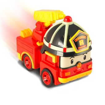 Voiture Robot Transformable 2 en 1 Silverlit Roy Robocar Poli pompier