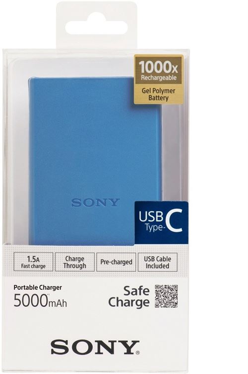 Batterie externe Sony 5000 mAh CP-V5 avec cables AB-BC