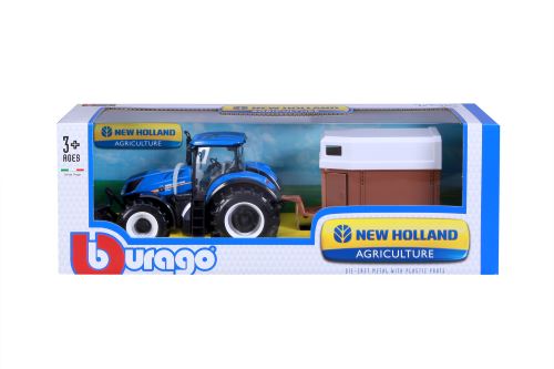 Tracteur Remorque Cheval Bburago Collection Ferme 1:32