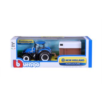 Tracteur Remorque à Bois Bburago Collection Ferme 1:32 - Voiture