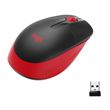 Souris sans fil ergonomique Logitech M190 récepteur USB Rouge