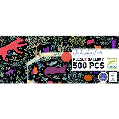 Puzzle Djeco The kingdom of cats 500 pièces - Djeco