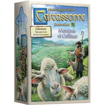 Jeu de stratégie Asmodee Carcassonne Moutons et Collines Extension 9 - 1