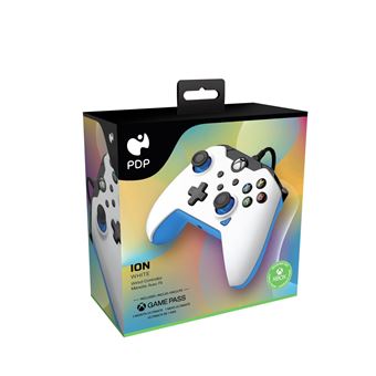 Manette filaire Pdp pour Xbox et PC Ion Blanc