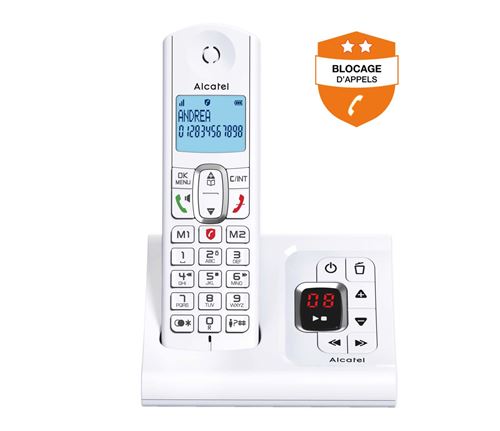 Téléphone Sans Fil Alcatel F670 Voice Blanc