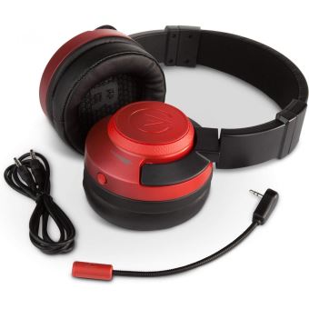 Casque Gaming Power A Noir et Rouge