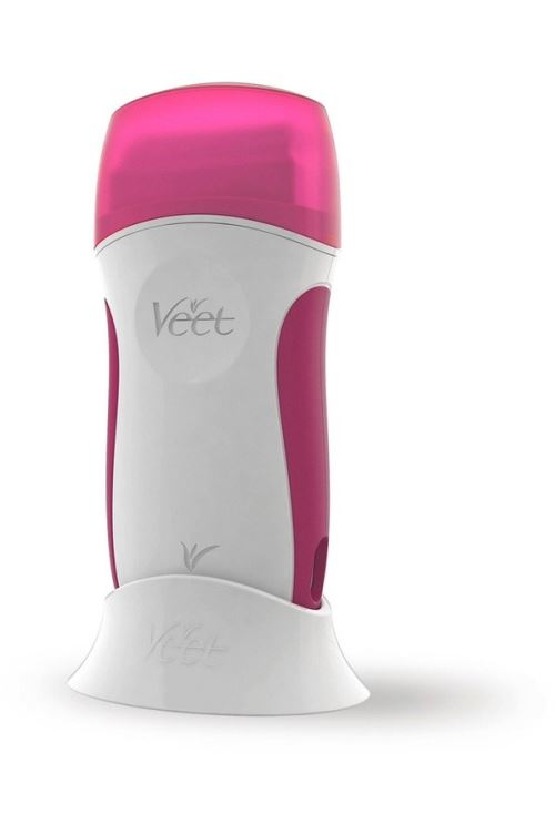 Kit appareil chauffe-cire Veet Roll On EasyWax Blanc et Rose