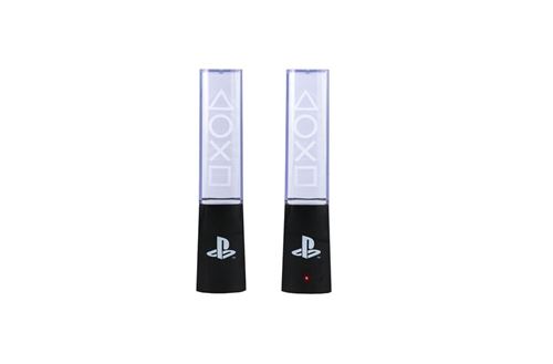 Lampe d'ambiance à lave en plastique Paladone Playstation 23 cm Noir et Transparent