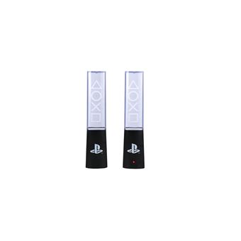 Lampe d'ambiance à lave en plastique Paladone Playstation 23 cm Noir et Transparent