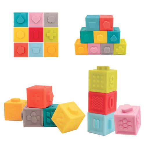 Ludi Multicolore Jeu D'éveil Cubes Emboîtables