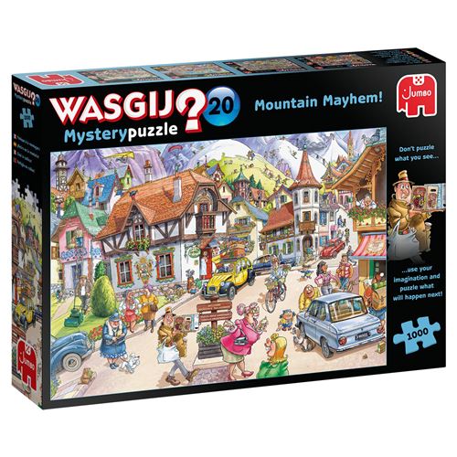 Puzzle 1000 pièces Diset Wasgij Mystery 20 Mountain Mayhem !
