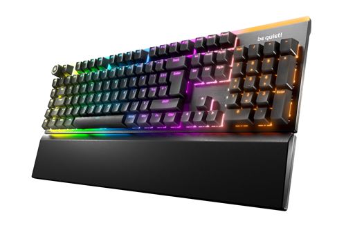 Clavier mécanique gaming avec fil Be Quiet Light Mount Silent Tactile Noir - Be Quiet