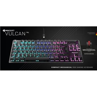 ROCCAT VULCAN TKL - Clavier - avec roulette de volume - backlit - USB - AZERTY - Français - commutateur : commutateurs linéaires Roccat Titan