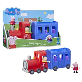 Figurines Peppa Pig Le train de Mlle Rabbit