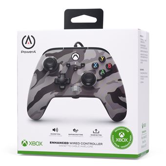 Manette filaire améliorée pour Xbox Series X/S PowerA Camouflage arctique