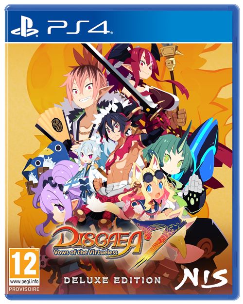 Pochette avant du jeu Disgaea 7: Vows of the Virtueless Deluxe Edition PS4