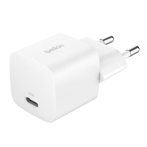 Chargeur secteur USB-C® Belkin BoostCharge Power Delivery 25 W Blanc