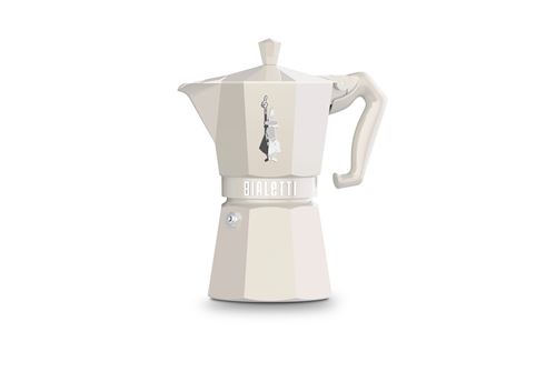 Bialetti Italiaans koffiezetapparaat Moka Exclusive Beige met 6 kopjes