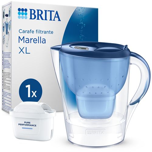 CARAFE FILTRANTE MARELLA XL BLEU 1 FILTRE A EAU MAXTRA PRO - ALL-IN-1