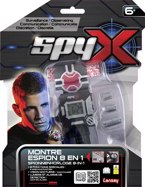 Jeu électronique Lansay Spy X Montre espion 8 en 1