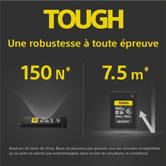 Carte mémoire CF express Type-A Sony CEA‐M960T 960 Go Noir