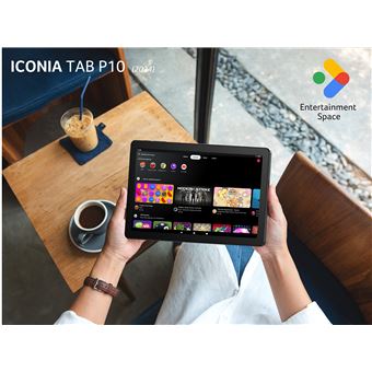 Acer ICONIA Tab P10 P10-21Q - Tablette - Android 14 - 128 Go UFS card - 10.4" IPS (2000 x 1200) - Logement microSD - noir