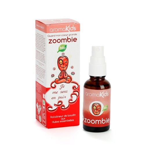 Spray huiles essentielles bio Aromakids Zoombie Rouge