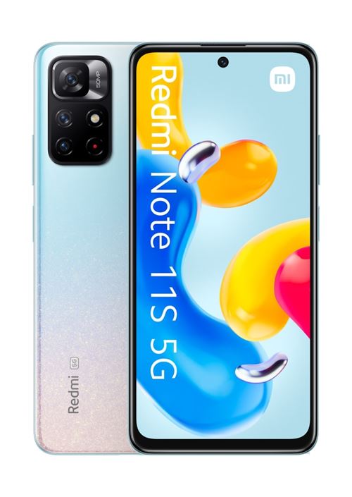 Smartphone Xiaomi Redmi Note 11S 6,6"" 5G Double SIM 128 Go Bleu crépuscule État correct - Xiaomi reconditionné disponible sur Fnac
