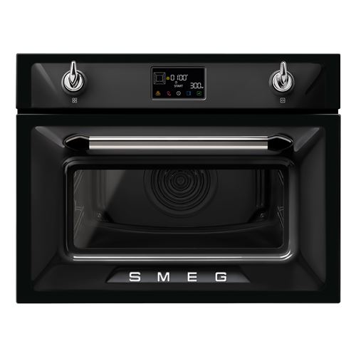 Micro-ondes combiné Encastrable Smeg SO4902M1N 40 L Noir - Smeg