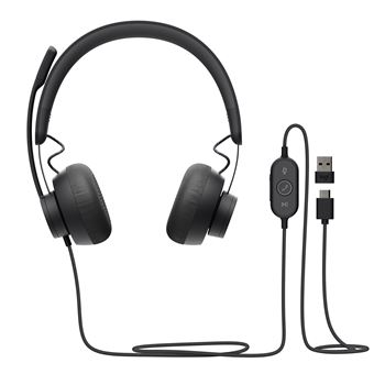Casque PC Logitech Zone 750 avec microphone Noir - 1
