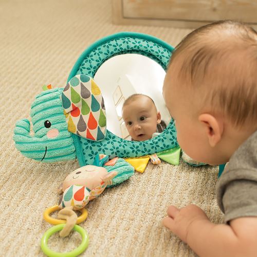 Livre Sensoriel Bébé Avec Miroir – Jouet D'Éveil Pliable Noir Et Blanc Pour 0-6 Mois