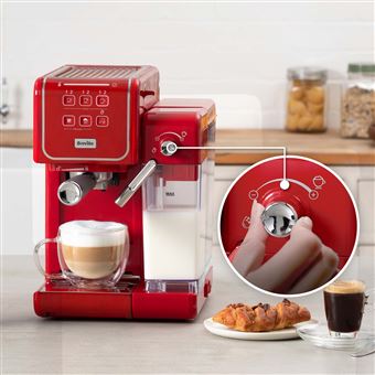 Machine à expresso Breville Prima Latte III VCF147X Rouge